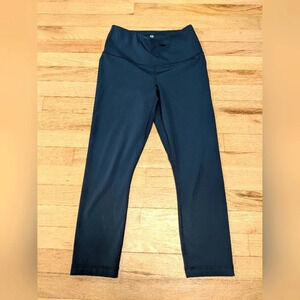 90 Degrees By Reflex High Rise Navy Leggings Size S